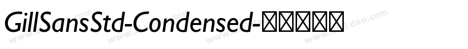 GillSansStd-Condensed字体转换