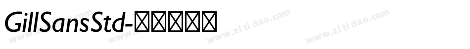 GillSansStd字体转换
