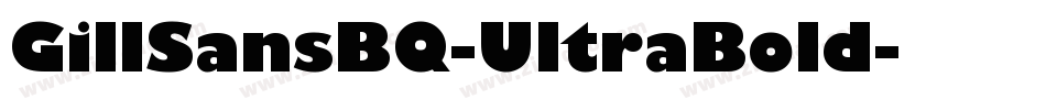 GillSansBQ-UltraBold字体转换