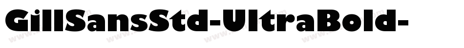 GillSansStd-UltraBold字体转换