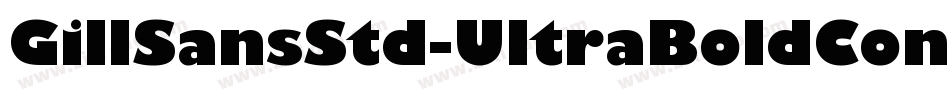 GillSansStd-UltraBoldCond字体转换