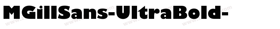 MGillSans-UltraBold字体转换