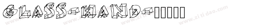 Glass-Hand字体转换