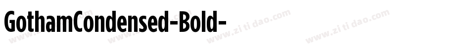 GothamCondensed-Bold字体转换