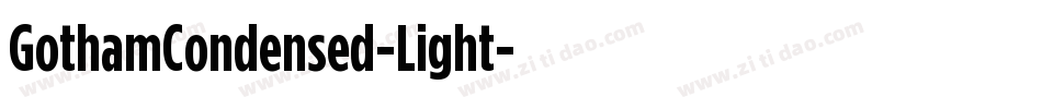 GothamCondensed-Light字体转换