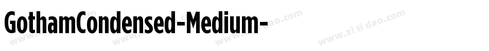GothamCondensed-Medium字体转换