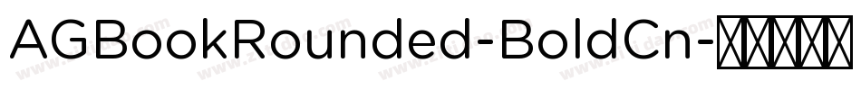 AGBookRounded-BoldCn字体转换