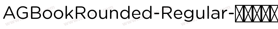 AGBookRounded-Regular字体转换