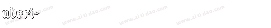 uberi字体转换