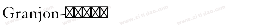 Granjon字体转换