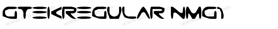 GtekRegular-nmG1字体转换