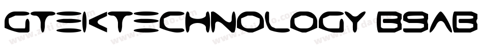 GtekTechnology-B9aB字体转换