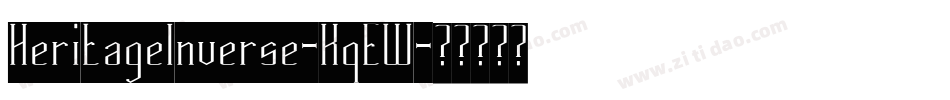 HeritageInverse-KqEW字体转换