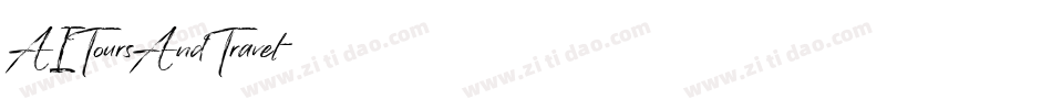 AIToursAndTravel字体转换