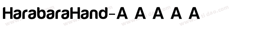 HarabaraHand字体转换
