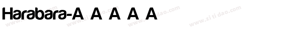 Harabara字体转换