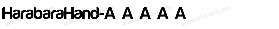 HarabaraHand字体转换
