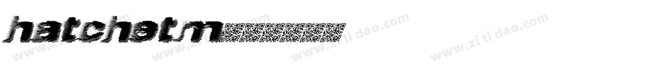 hatchetm字体转换