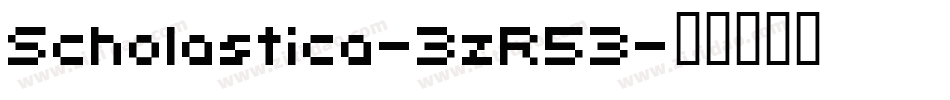 Scholastica-3zR53字体转换