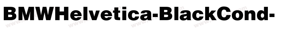 BMWHelvetica-BlackCond字体转换