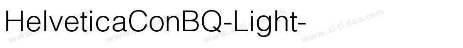 HelveticaConBQ-Light字体转换