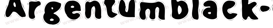 Argentumblack-8MG0字体转换
