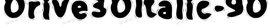 Drive3DItalic-9DK0字体转换