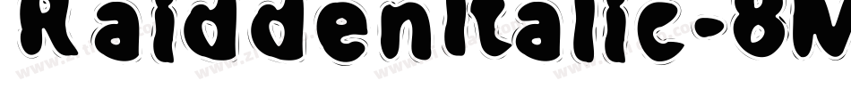 RaiddenItalic-8MMK0字体转换