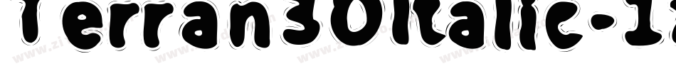 Terran3DItalic-1xG0字体转换
