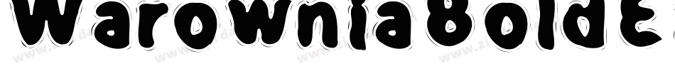 WarowniaBoldExtended-jyL0字体转换