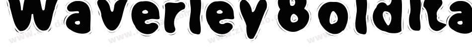 WaverleyBoldItalic-9XZ0字体转换