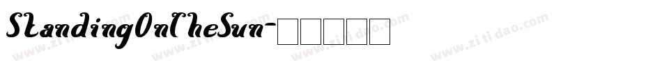 StandingOnTheSun字体转换