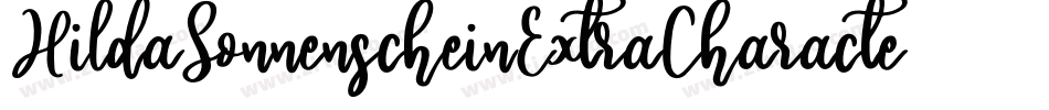 HildaSonnenscheinExtraCharacters-LV13字体转换