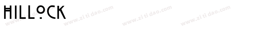 Hillock字体转换