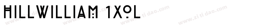 Hillwilliam-1XOL字体转换