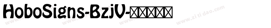 HoboSigns-BzjV字体转换
