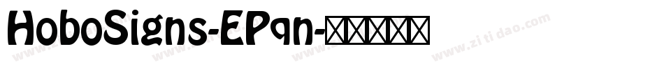 HoboSigns-EPqn字体转换