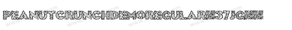 PeanutCrunchDemoRegular-37JG字体转换
