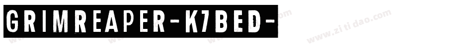 GrimReaper-K7BED字体转换