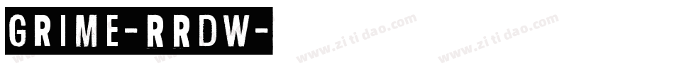 Grime-RRdW字体转换