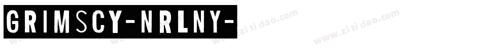 Grimscy-nRLnY字体转换