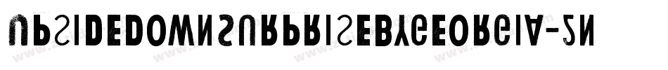 UpsideDownSurpriseByGeorgia-2nnd字体转换