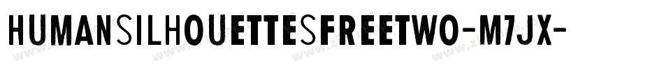 Humansilhouettesfreetwo-M7jx字体转换