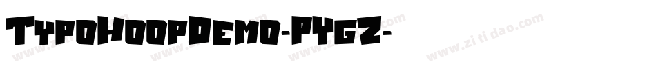 TypoHoopDemo-PYgZ字体转换