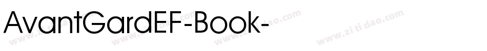 AvantGardEF-Book字体转换