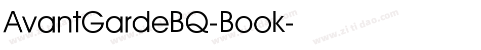 AvantGardeBQ-Book字体转换