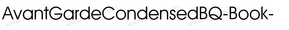 AvantGardeCondensedBQ-Book字体转换