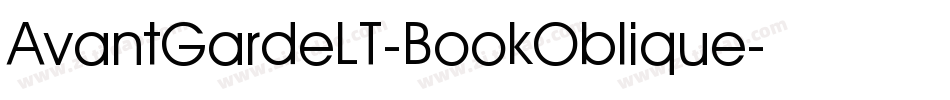 AvantGardeLT-BookOblique字体转换