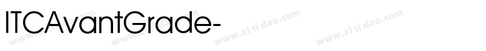 ITCAvantGrade字体转换