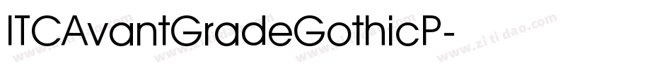 ITCAvantGradeGothicP字体转换
